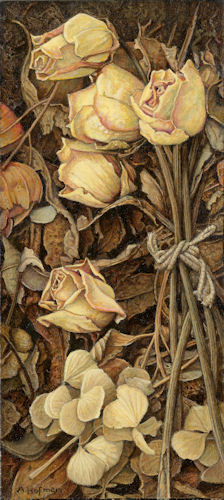 Gedroogde roosjes / Dried roses © Aad Hofman