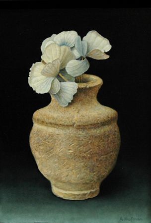 Vaasje met gedroogde hortensia / Vase with dried hydrangea © Aad Hofman